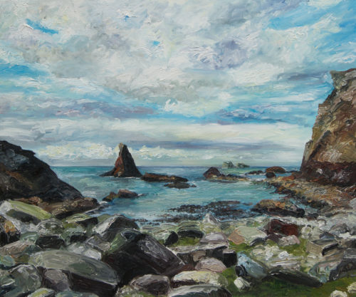 Northmavine/Shetland  29/3/2015  oil on canvas  100x120 cm